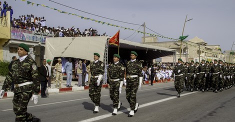 تشكيلات عسكرية مغربية لفتت أنظار جمهور موريتانيا يوم عيد الاستقلال.
