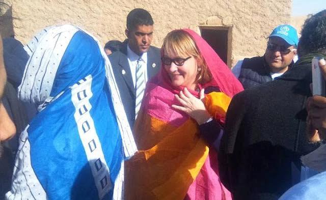 سفيرة واشنطن بالجزائر في زيارة الى مخيمات اللاجئين الصحراويين
