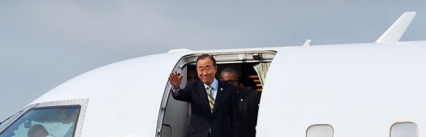 الأمين العام للأمم المتحدة بان كي مون يحل بموريتانيا