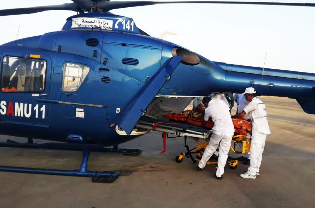المروحية الطبية تنقذ أما و جنينها بالسمارة