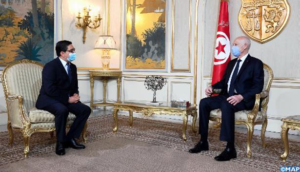 رسالة شفوية من الملك محمد السادس إلى الرئيس التونسي ينقلها بوريطة