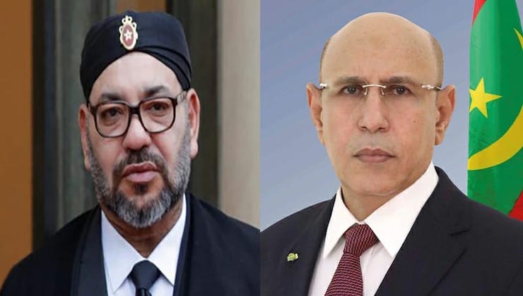 إتصال هاتفي بين محمد السادس و الرئيس الموريتاني ويتفقان على تبادل الزيارات
