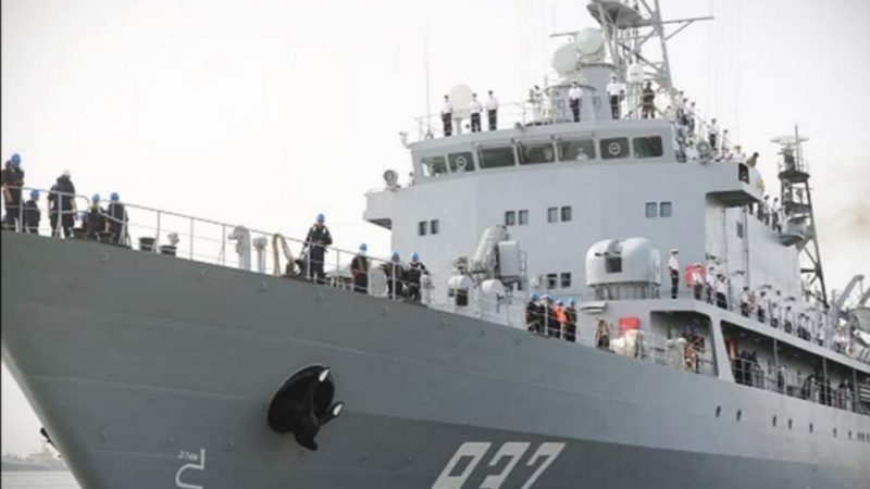 رسو سفينة عسكرية جزائرية بميناء نواذيبو
